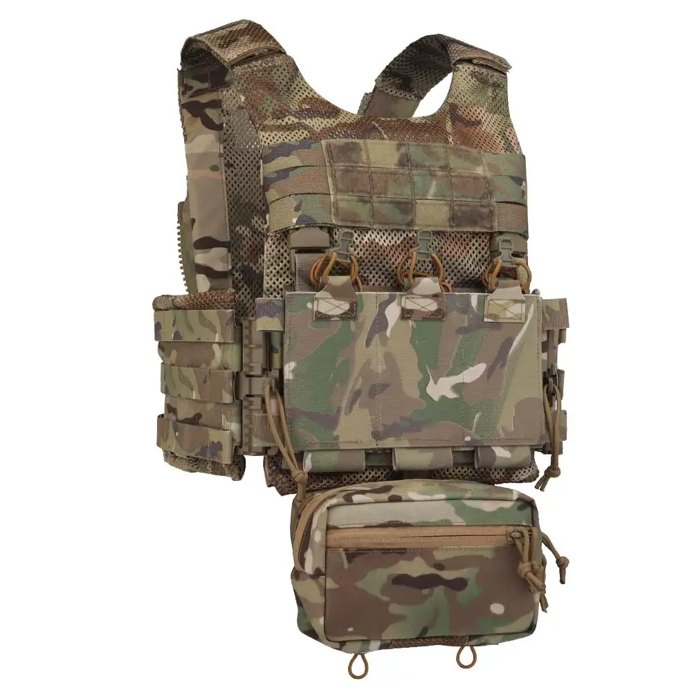 OTB LV119 Chaleco táctico Marino con portaplacas MOLLE triple bolsillo - imagen 2