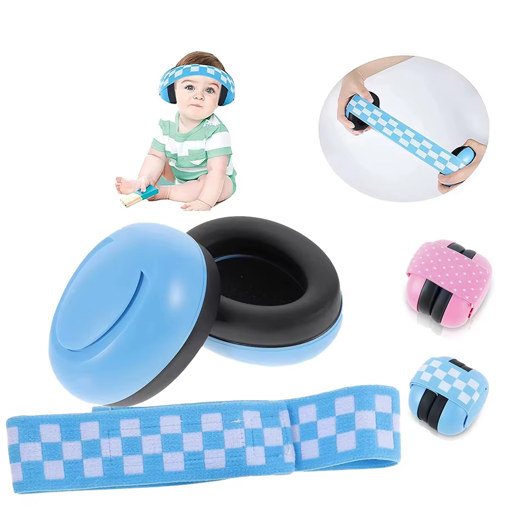 Orejeras protección auditiva para bebés con diadema ajustable - imagen 3