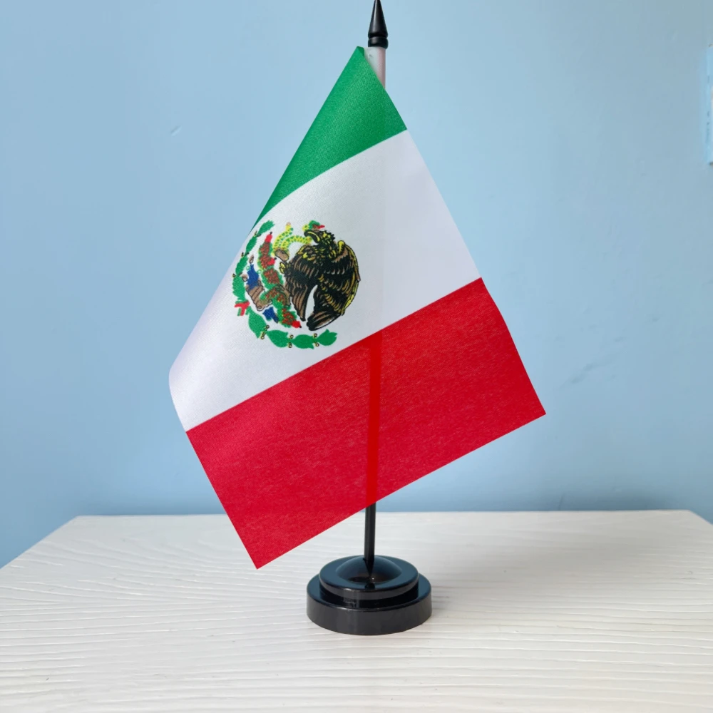 Bandera México de escritorio con base para mesa - imagen 5