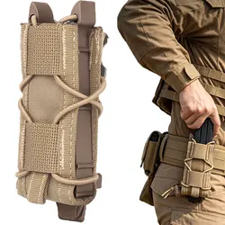 Portacargador MOLLE para pistola de 9 mm y linterna