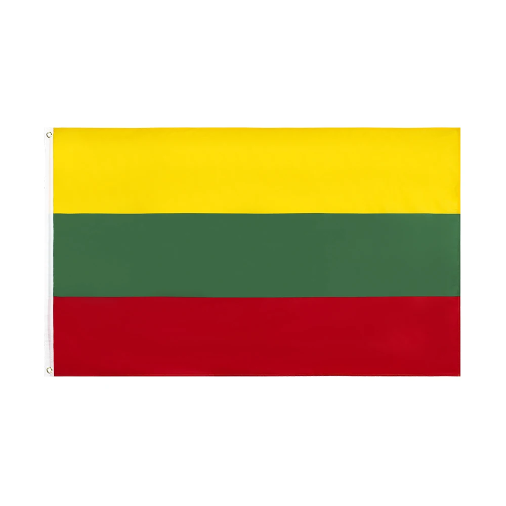 Bandera Lituania LTU en poliéster para colgar - imagen 5