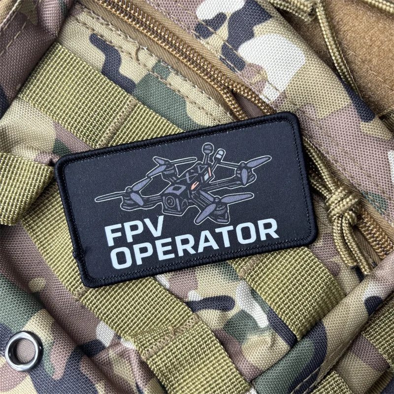 Parche táctico FPV Operator gancho y bucle para mochila - imagen 5