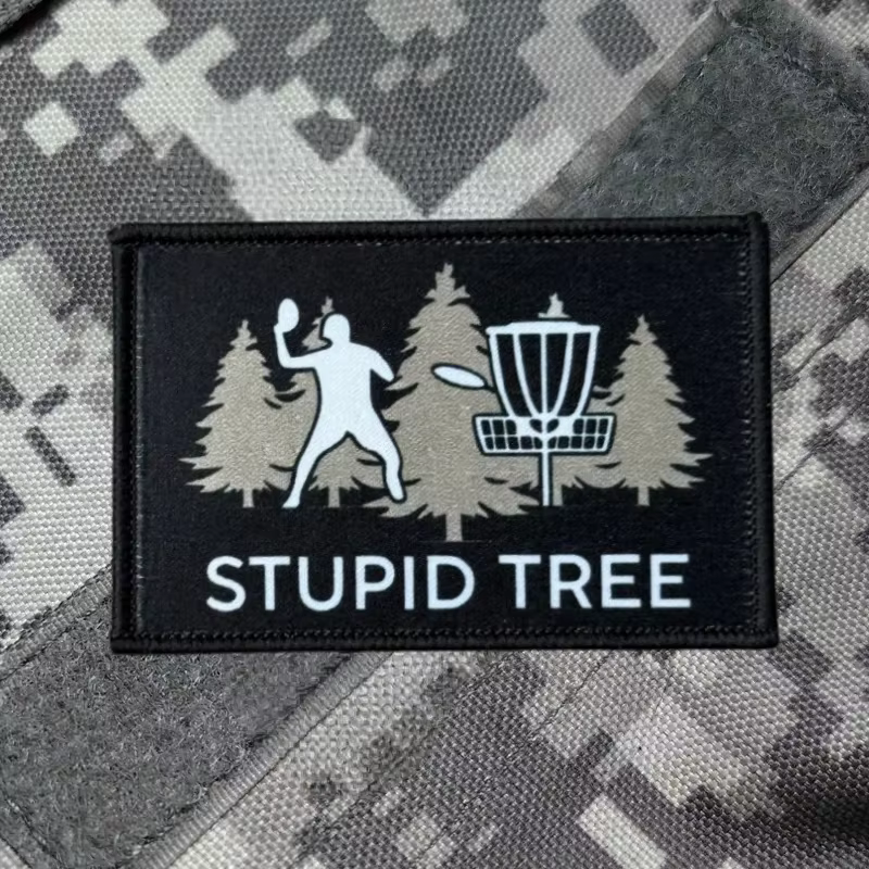 Parche gancho y bucle STUPID TREE para mochila militar táctica - imagen 4