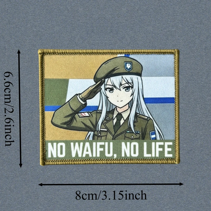 Parche táctico moral anime con gancho y bucle para gorras - imagen 5