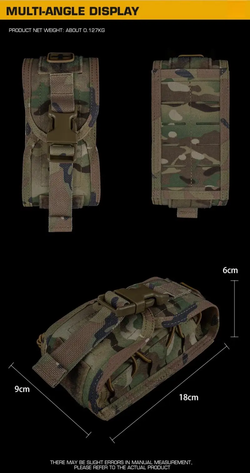 Detalle del sistema de sujeción compatible con MOLLE