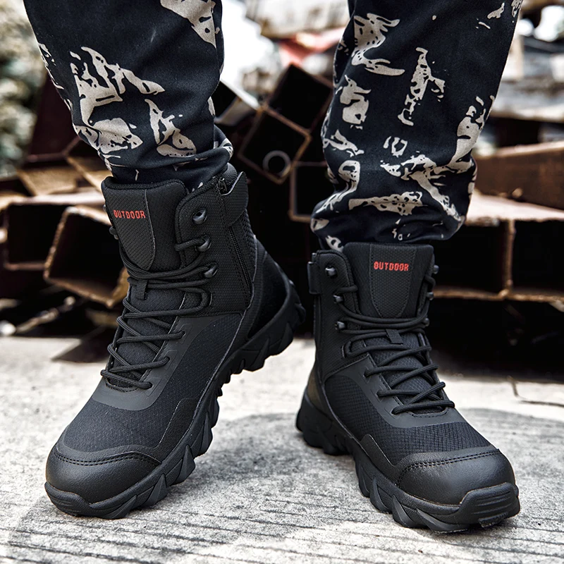 Botas tácticas de combate mejoradas para hombre, antidesgaste - imagen 3
