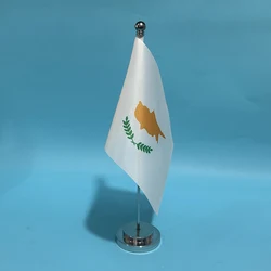 SKY FLAG bandera nacional de Chipre en poliéster para escritorio