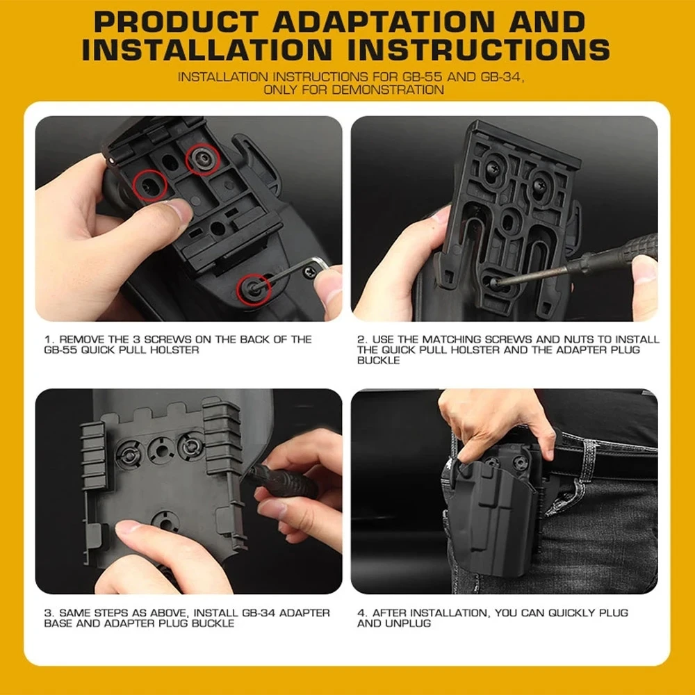 Glock 17/92FS – Kit bloqueo rápido con funda QLS y correa táctica - imagen 5