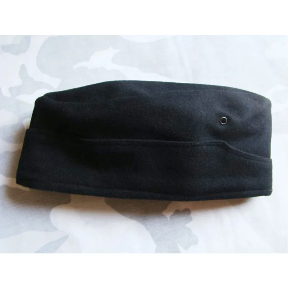 Gorra militar de lana negra Wehrmacht alemana tipo Garrison - imagen 3