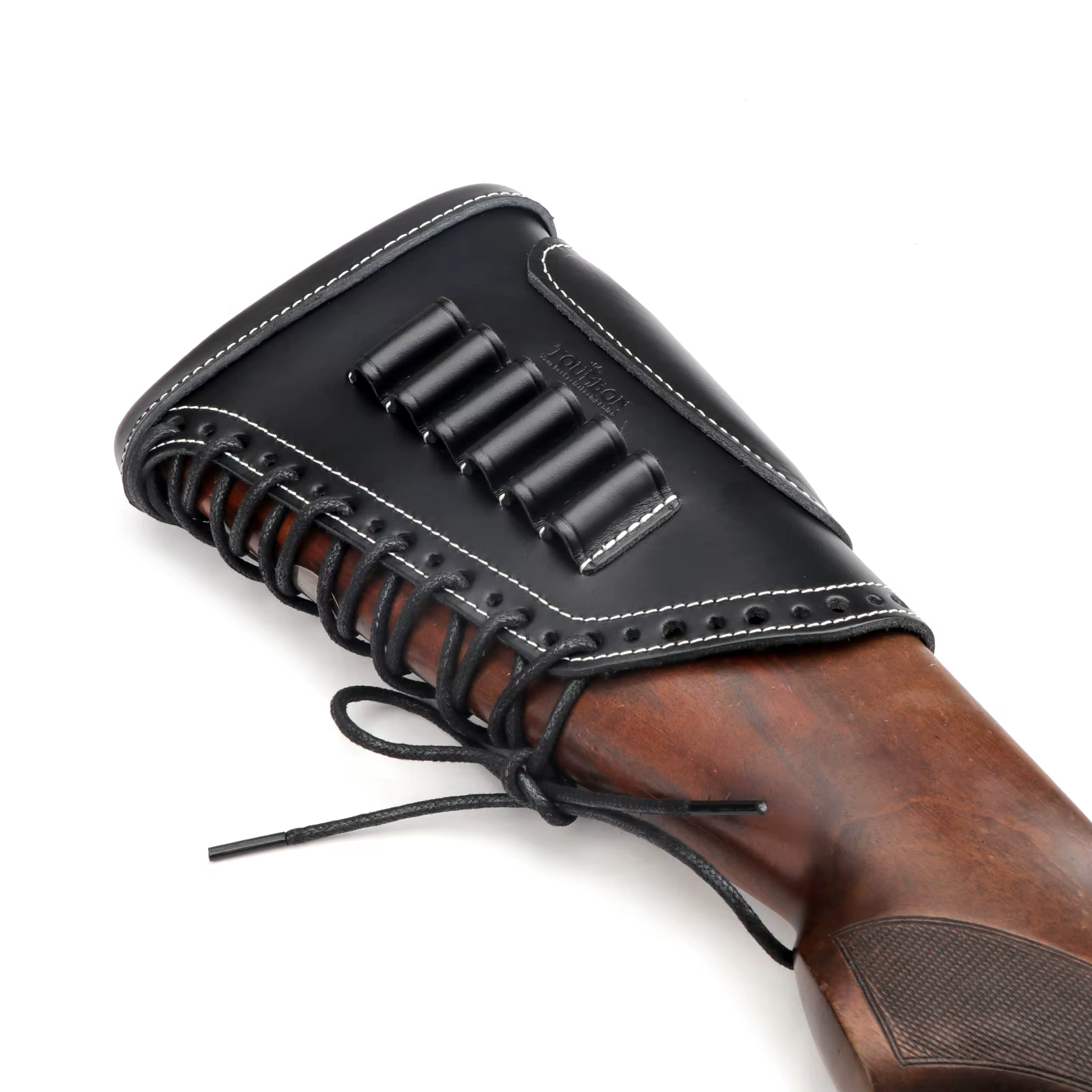 Tourbon funda cuero culata rifle antirretroceso elevador ajustable - imagen 5