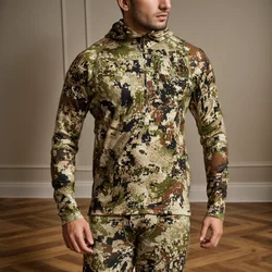 Sudadera táctica de camuflaje antimicrobiana secado rápido aire libre