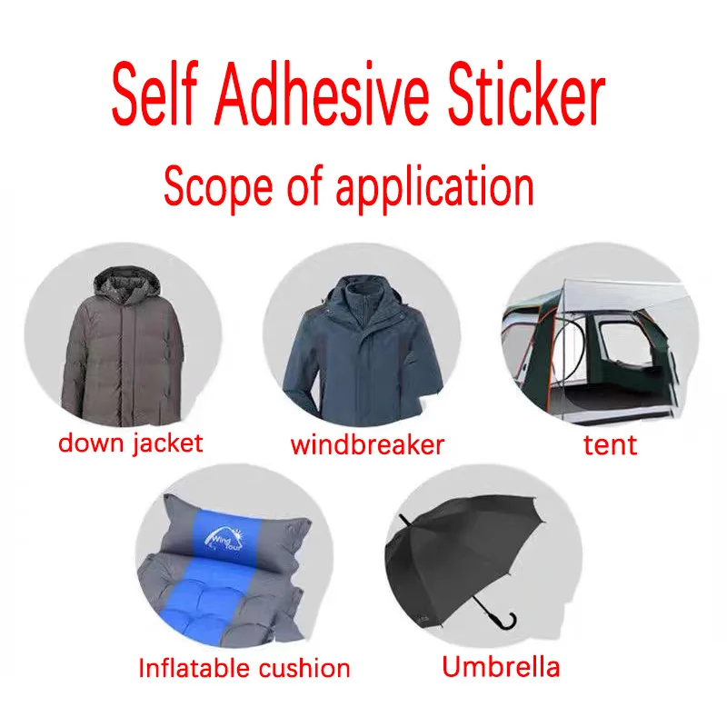 Parche autoadhesivo reparación tela – Impermeable y lavable - imagen 5