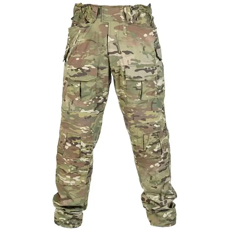 Pantalones cargo tácticos algodón hombre, múltiples bolsillos outdoor - imagen 3