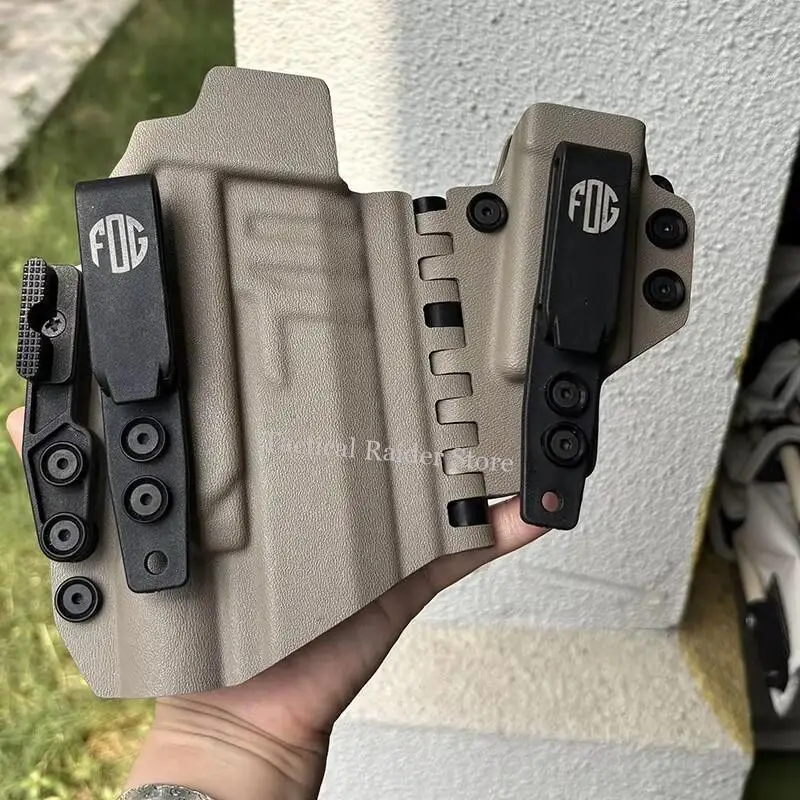 Funda táctica IWB de cuero oculta ligera con rodamientos de acción rápida - imagen 2