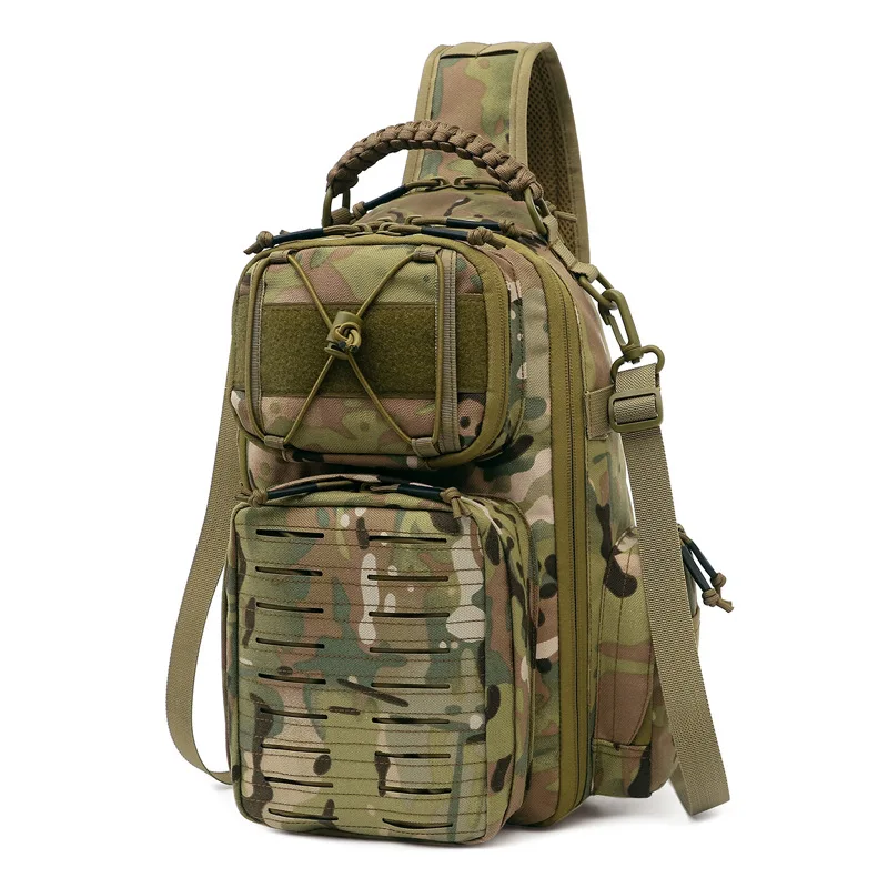 Archer Bolsa táctica de pecho camuflaje MOLLE cruzada hombro