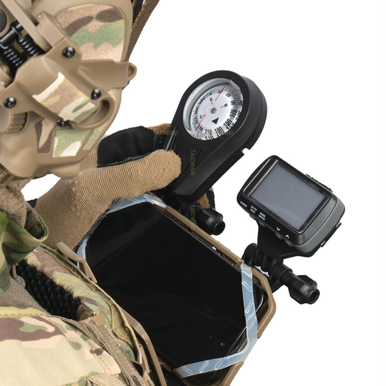 GPS táctico réplica ABS no funcional para airsoft y cosplay - imagen 3