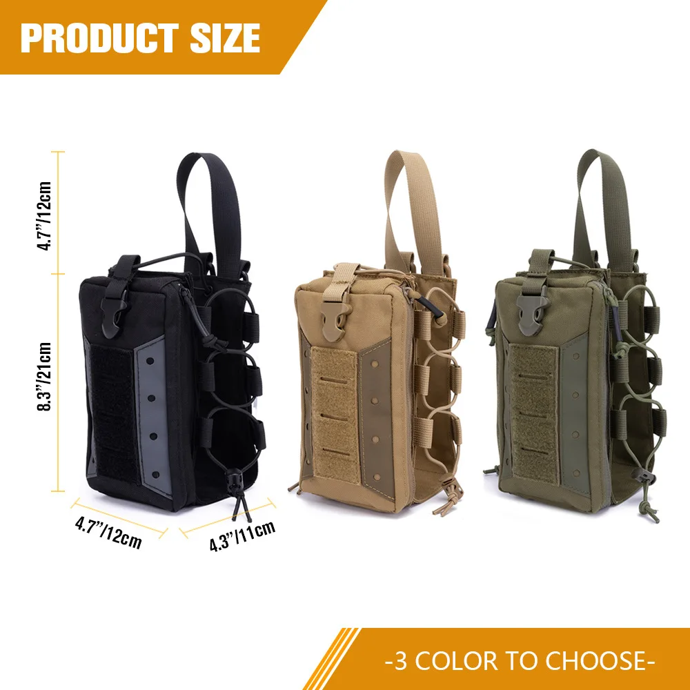 Compartimento frontal con cremallera para accesorios