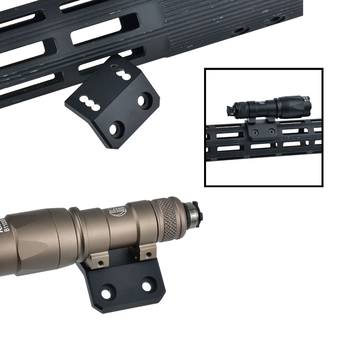 Linterna táctica M300C con riel offset y doble interruptor - imagen 5