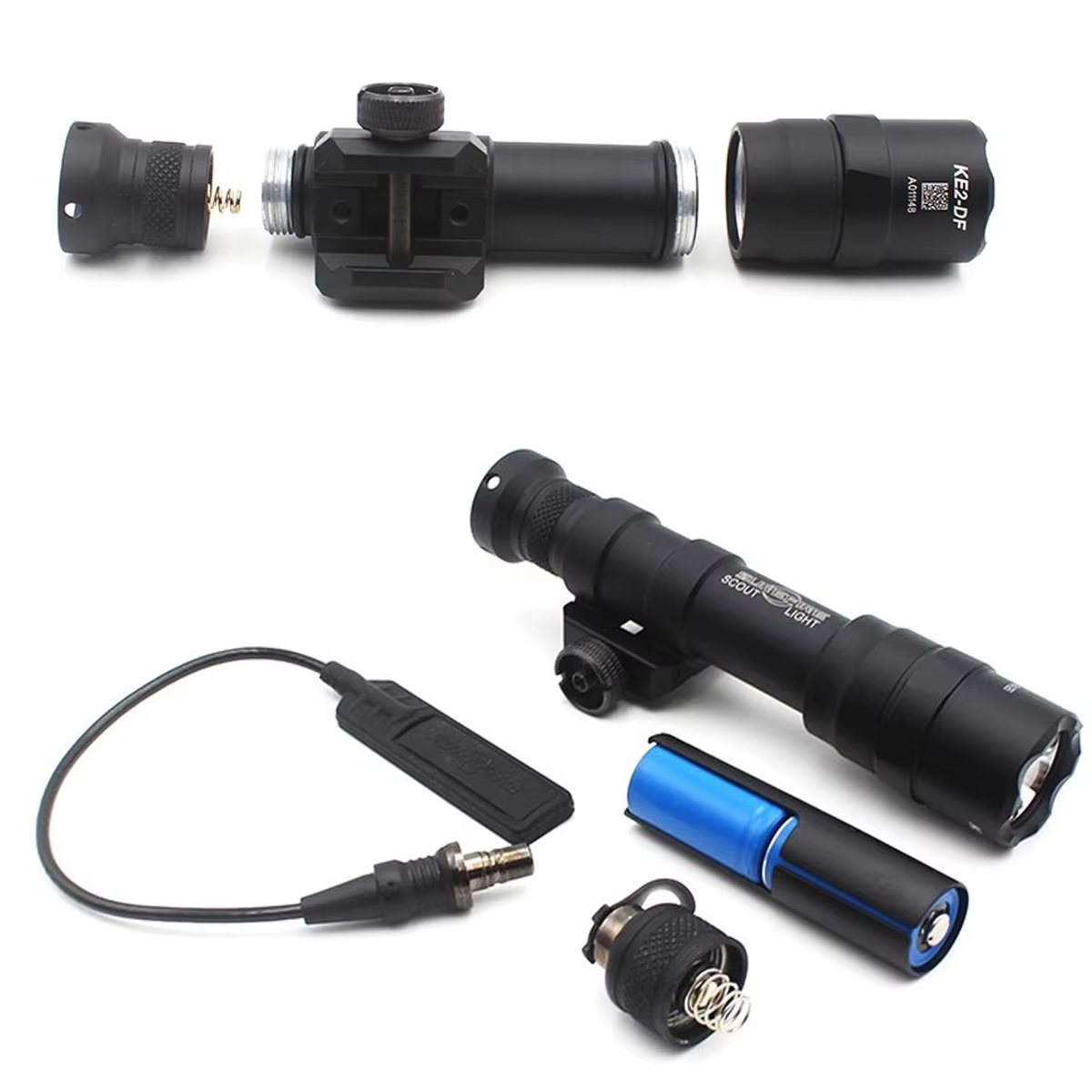 Linterna táctica Surefire M600DF 1400 lúmenes riel Picatinny - imagen 3
