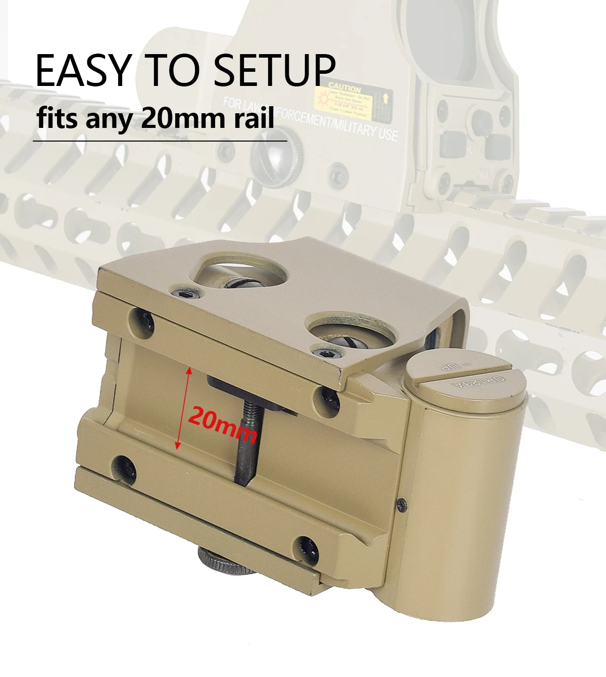 EOTech EXPS3 mira holográfica con montura Unity Fast Riser - imagen 4