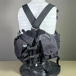 Chaleco táctico Airsoft ligero transpirable MOLLE multifunción CS