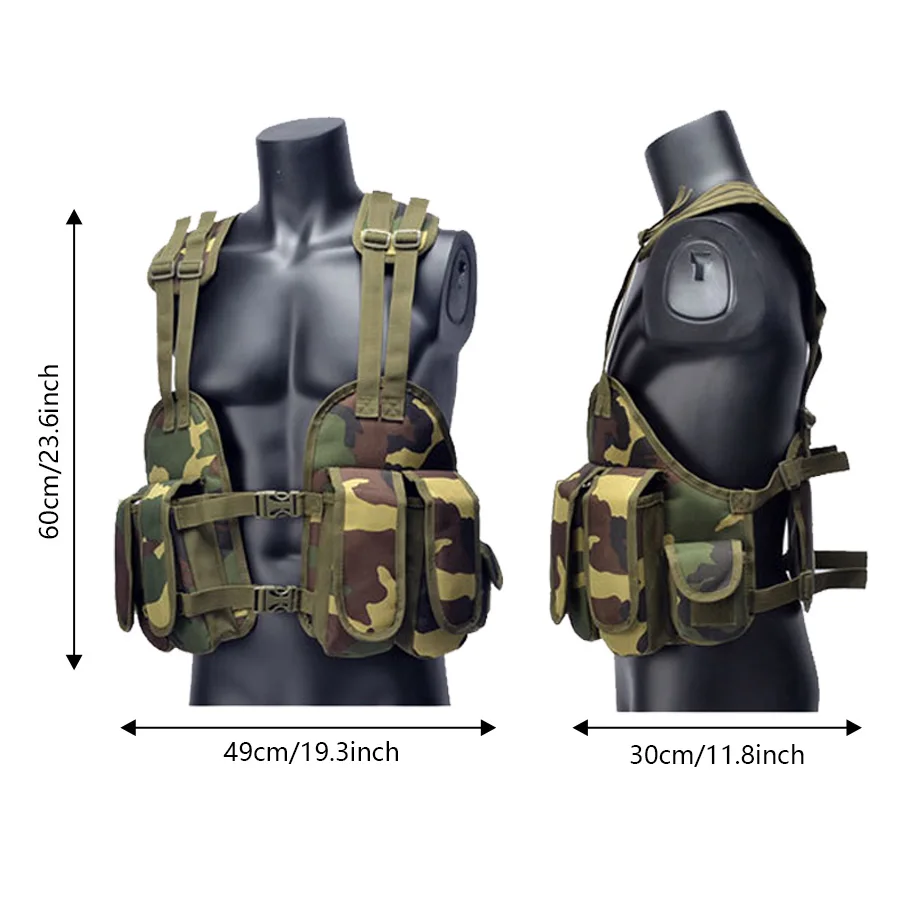 Chaleco táctico YAKEDA vista frontal