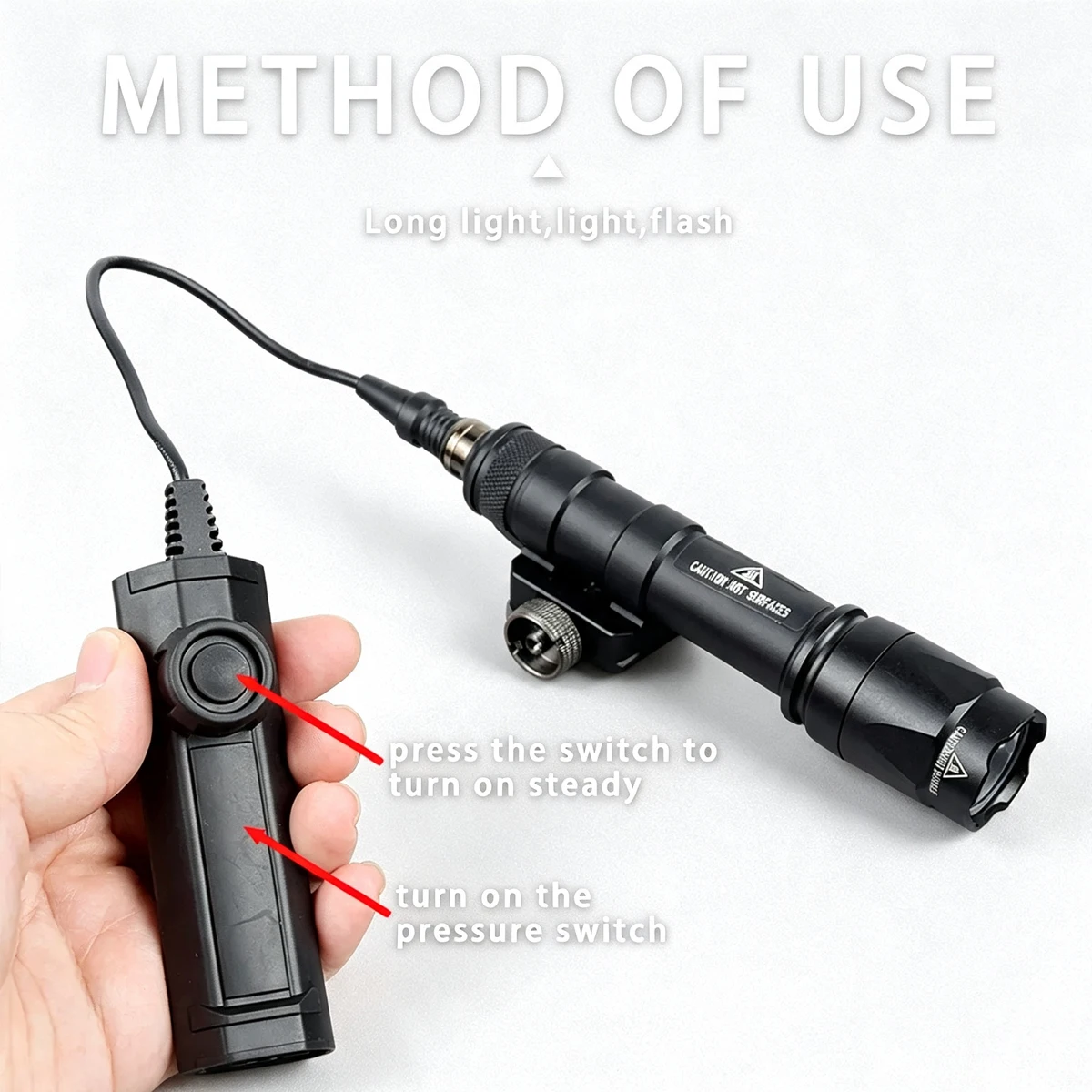 Linterna táctica Surefire M600C LED Picatinny 20 mm caza - imagen 2