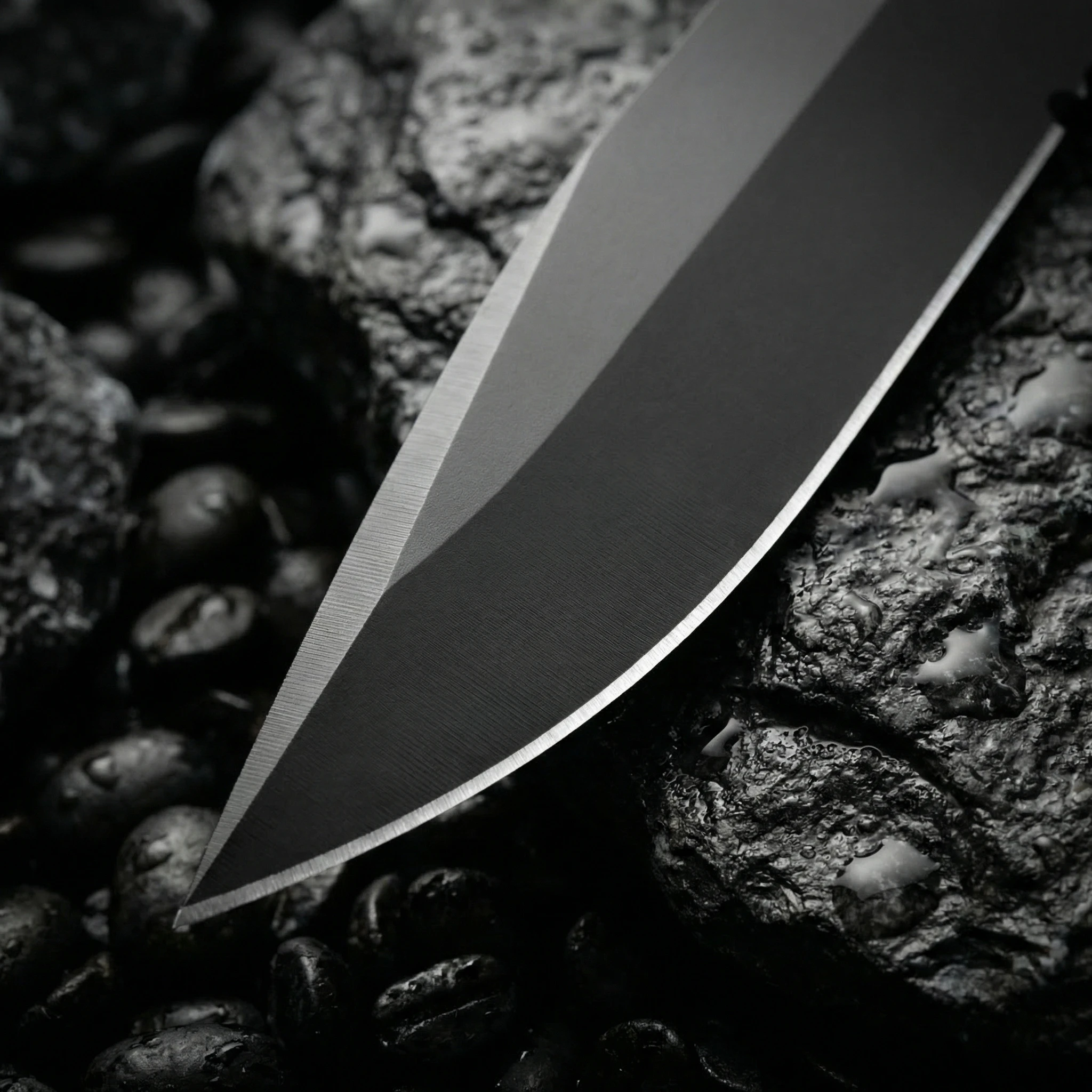 Cuchillo fijo de acero para exteriores táctico con funda camping - imagen 3