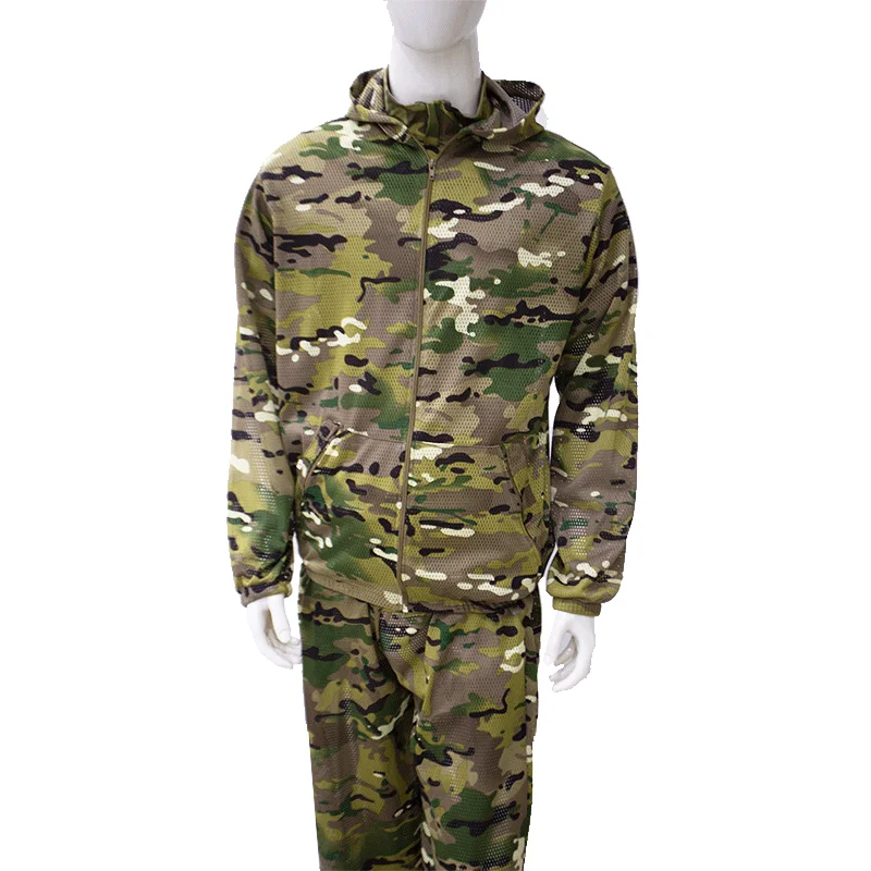 Ropa táctica camuflaje transpirable anti-mosquitos sudadera capucha - imagen 5