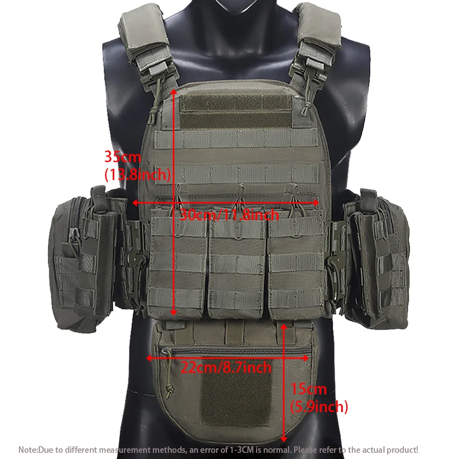 Chaleco MOLLE con triple bolsa de almacenamiento multifuncional - imagen 2