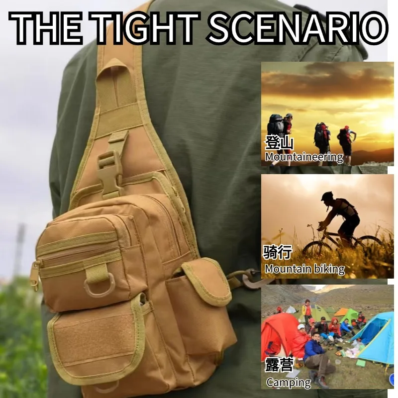 Bolsa táctica pecho camuflaje impermeable Oxford - imagen 4