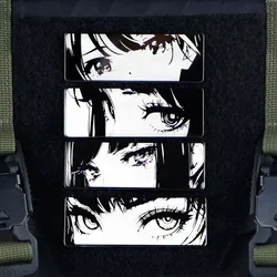 Parche metálico Sailor Moon con gancho MOLLE mochila táctica