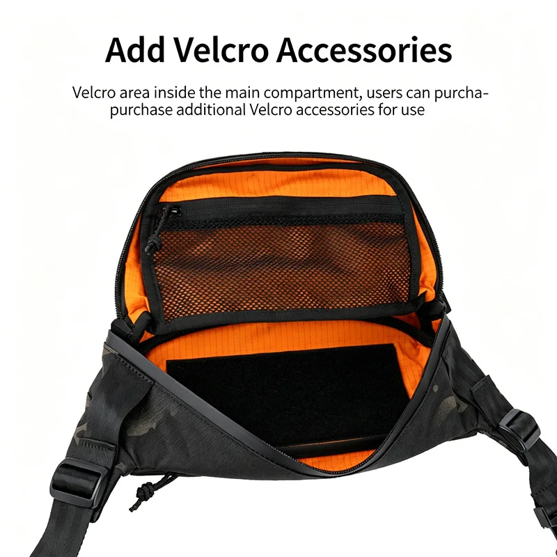 Bolso táctico EDC bandolera MOLLE ripstop con liberación rápida