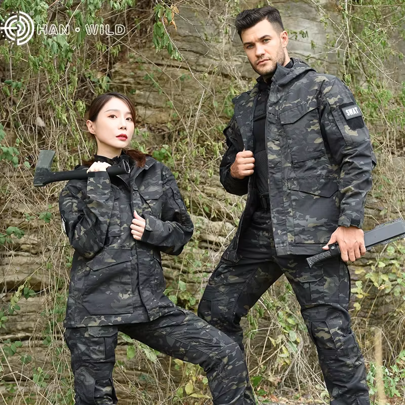 HAN WILD chaqueta táctica escalada hombre impermeable viento caza - imagen 3