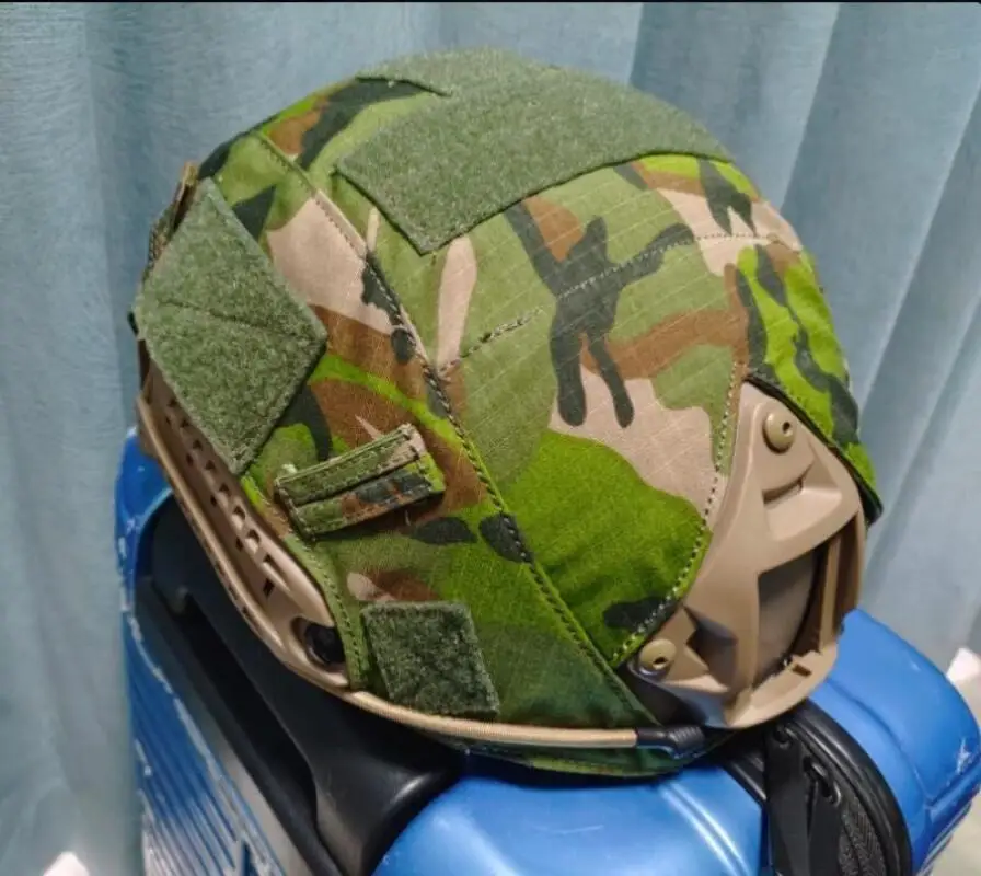Rongsheng Funda para Casco Táctico Camuflaje EMR Big Five Leaf