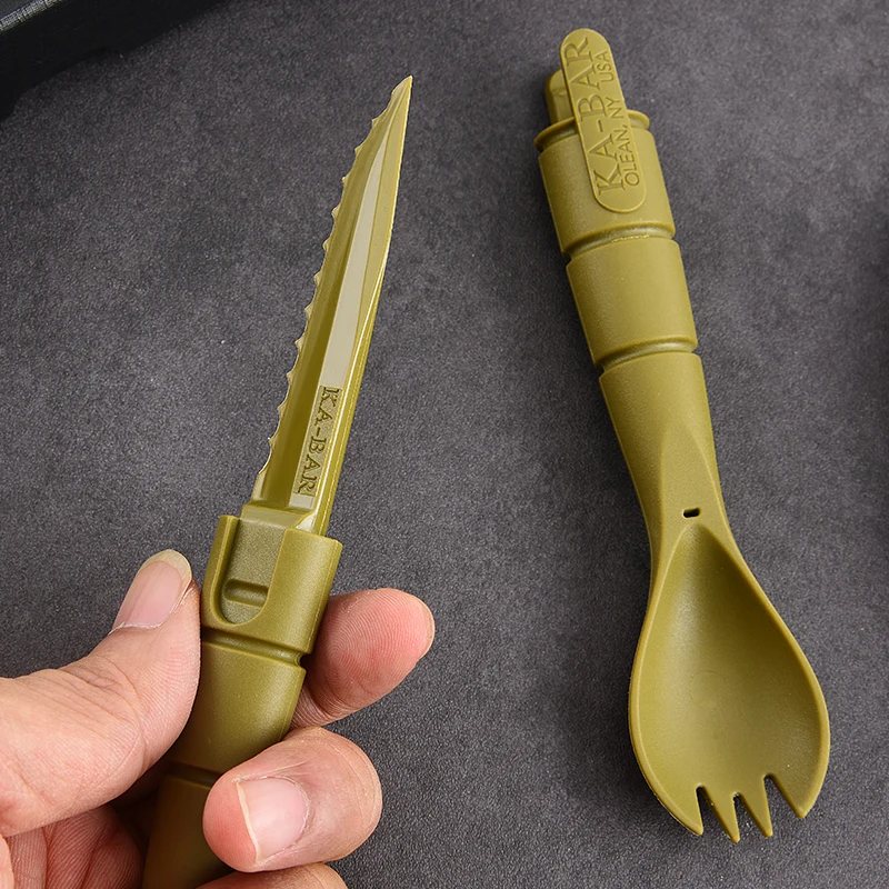 Tenedor y cuchara tácticos EDM Mini – Acero para supervivencia y outdoor - imagen 5