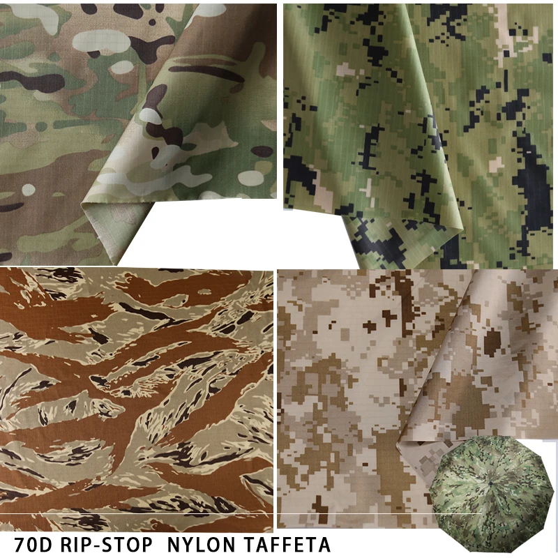 Tela camuflaje Ripstop impermeable AOR2 tafetán para tienda exterior - imagen 3