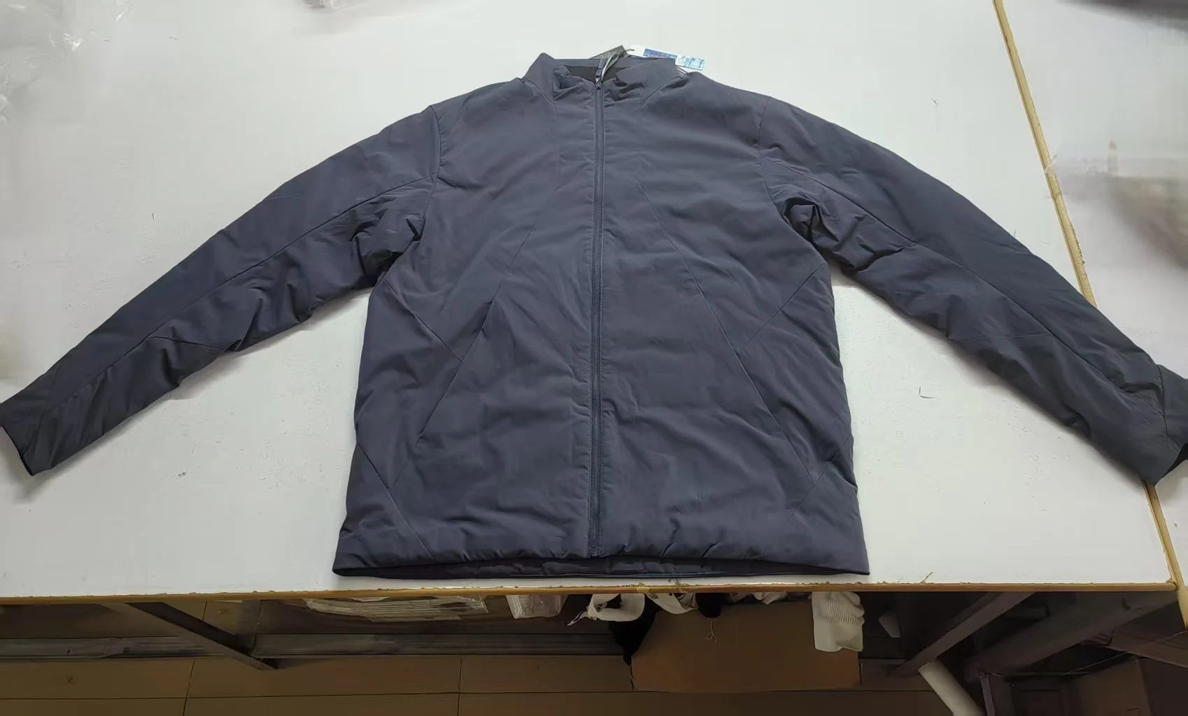 Chaqueta impermeable y cortavientos algodón hombre cuello alto – Outdoor ligero - imagen 3
