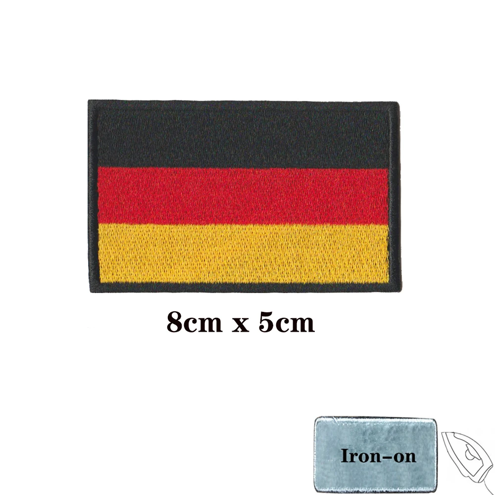Parche táctico bordado bandera alemana con velcro - imagen 2