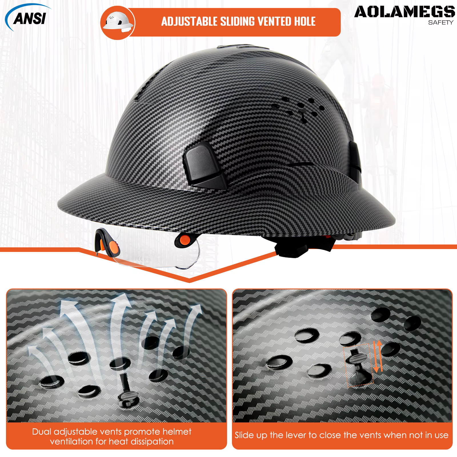 Casco en uso real en entorno de construcción