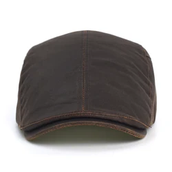 Gorra plana estilo Gatsby vintage cálida, vendedor de periódicos