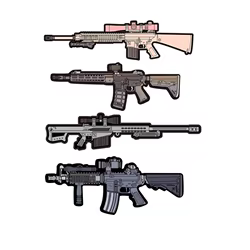 Barrett Parche PVC 3D SR25 – Insignia táctica de habilidad