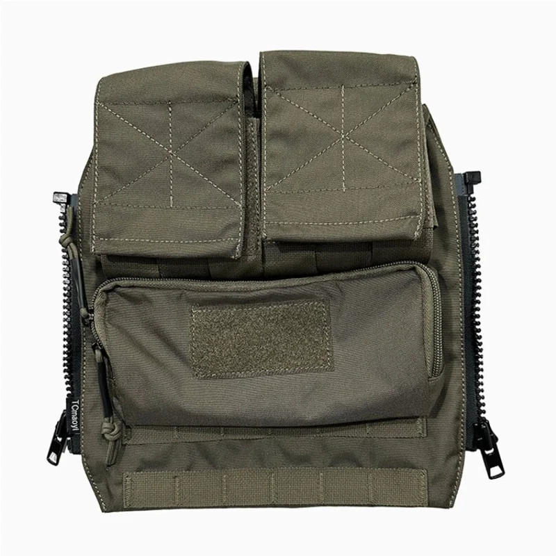Chaleco táctico con cremallera trasera y bolsa MOLLE tipo tablero - imagen 3