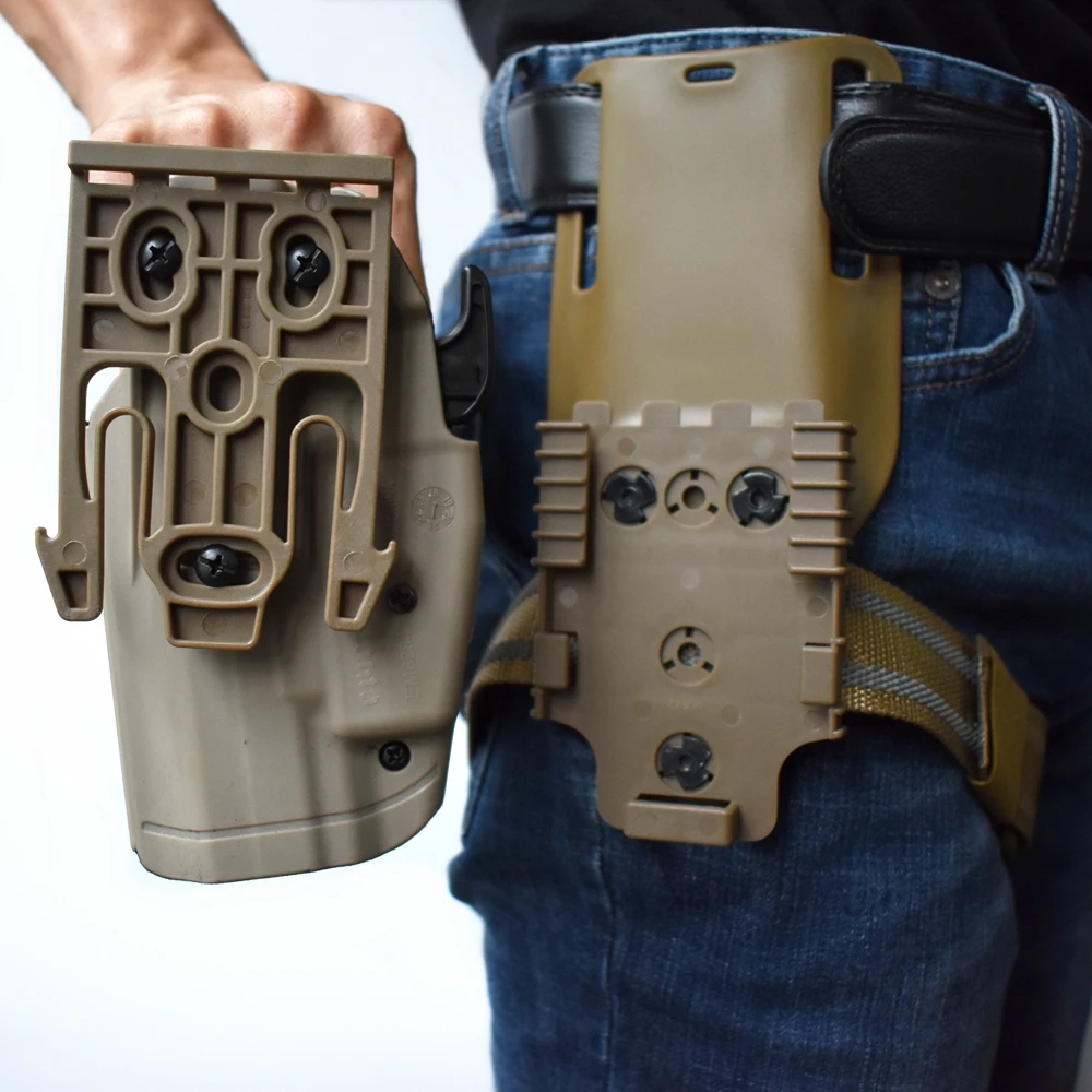 Funda Glock 17 con bloqueo QLS – sistema rápido para cinturón y pierna - imagen 5