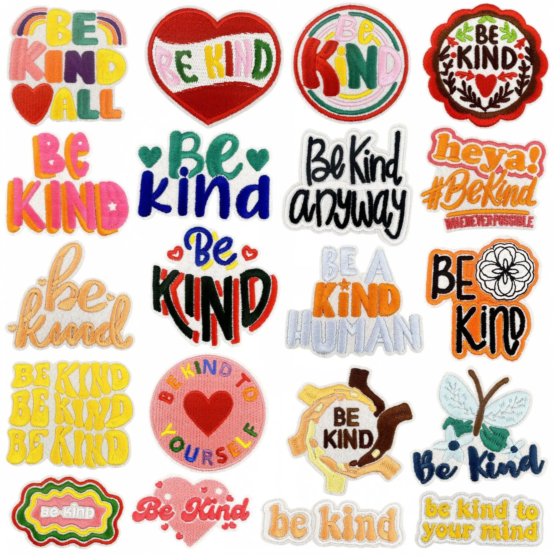 Parche termoadhesivo bordado letras de colores para planchar - imagen 5