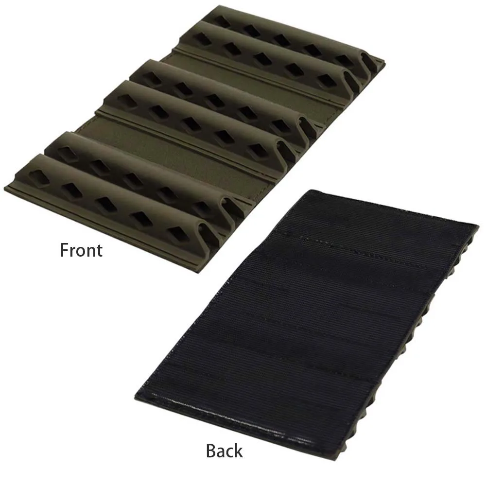 Almohadilla táctica transpirable lumbar 4 vías con velcro y silicona - imagen 3