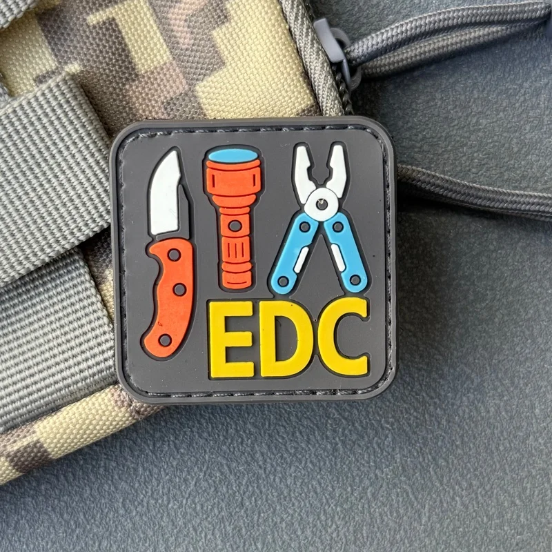 EDC Tools Parche táctico moral PVC con velcro para mochila - imagen 3
