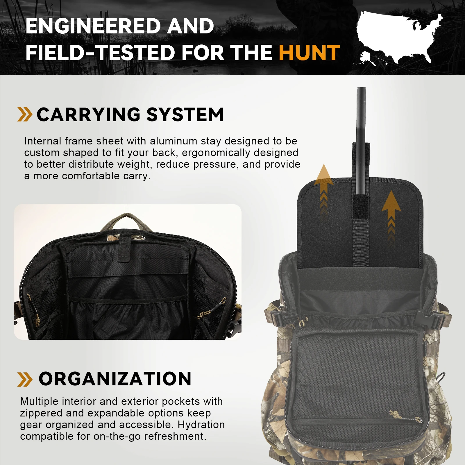 Mochila Táctica VOTAGOO 30L Cordura – Caza y Senderismo - imagen 2