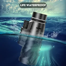 Telescopio monocular HD con zoom, largo alcance para caza y acampada
