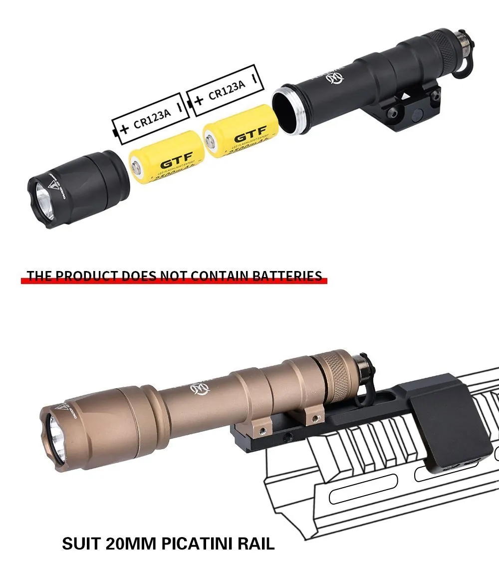 Linterna en uso nocturno durante actividad de caza